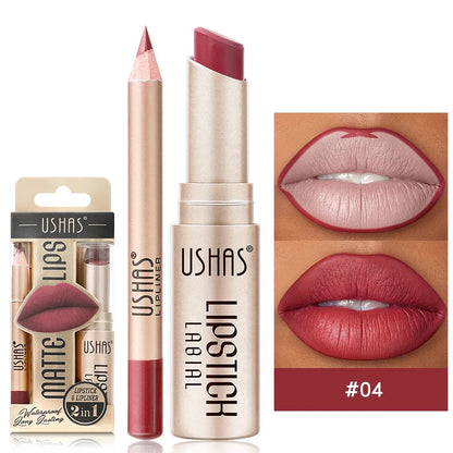 Set Delineador y Labial Mate – Color Intenso y Larga Duración