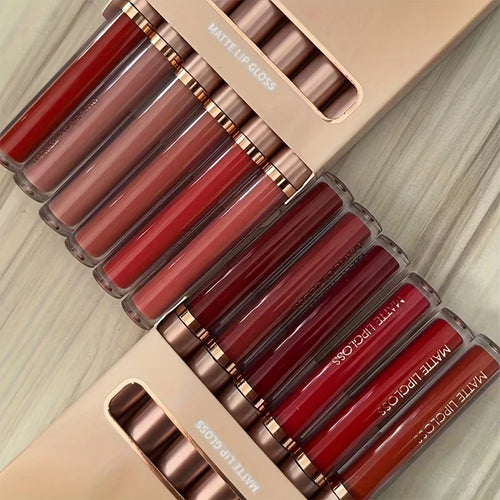Brillo Labial Mate AB – Pack de 6 - Labios Perfectos