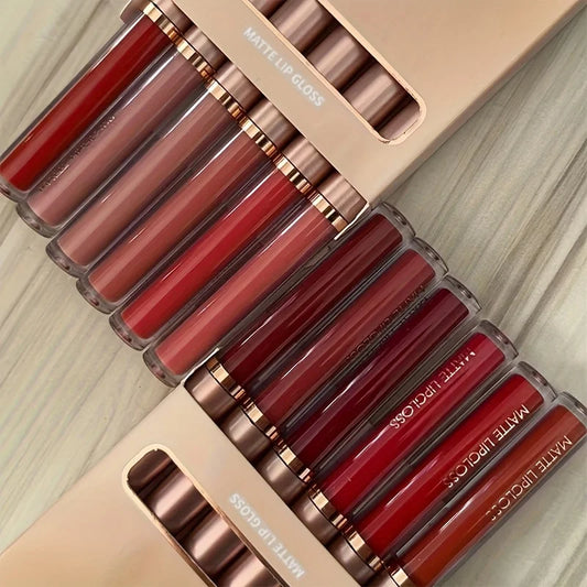 Brillo Labial Mate AB – Pack de 6 - Labios Perfectos
