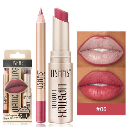 Set Delineador y Labial Mate – Color Intenso y Larga Duración