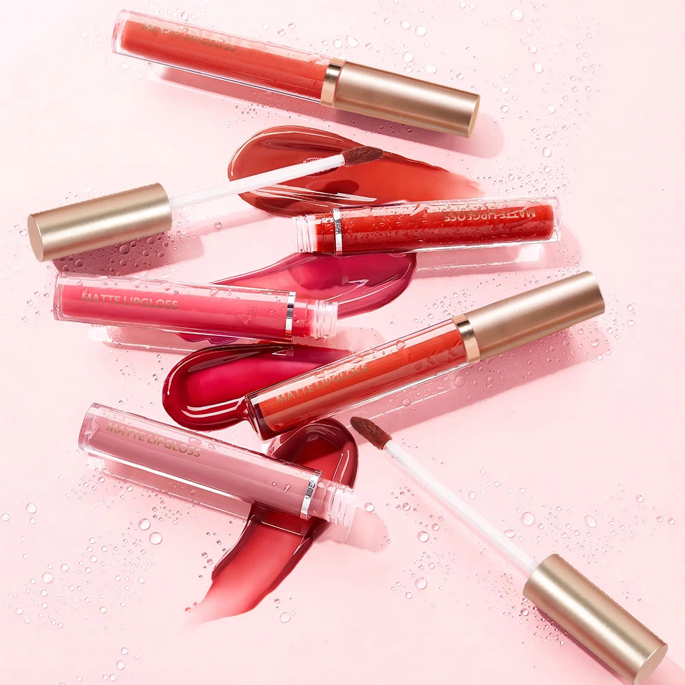 Brillo Labial Mate AB – Pack de 6 - Labios Perfectos