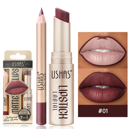 Set Delineador y Labial Mate – Color Intenso y Larga Duración
